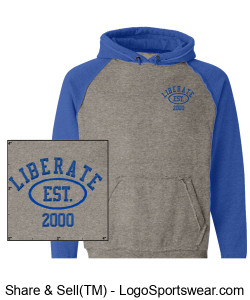 LIBERATE HOODED SWEATER (BLUE) Design Zoom